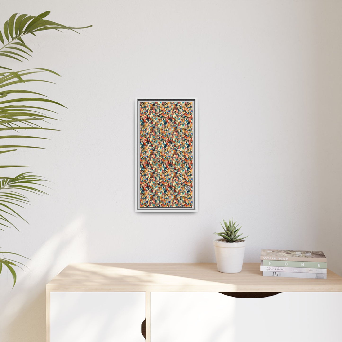 Digital Artistic Expression Artistic Streetwear Matte Canvas, Framed (multi-Color) - 8404 Design-46 B