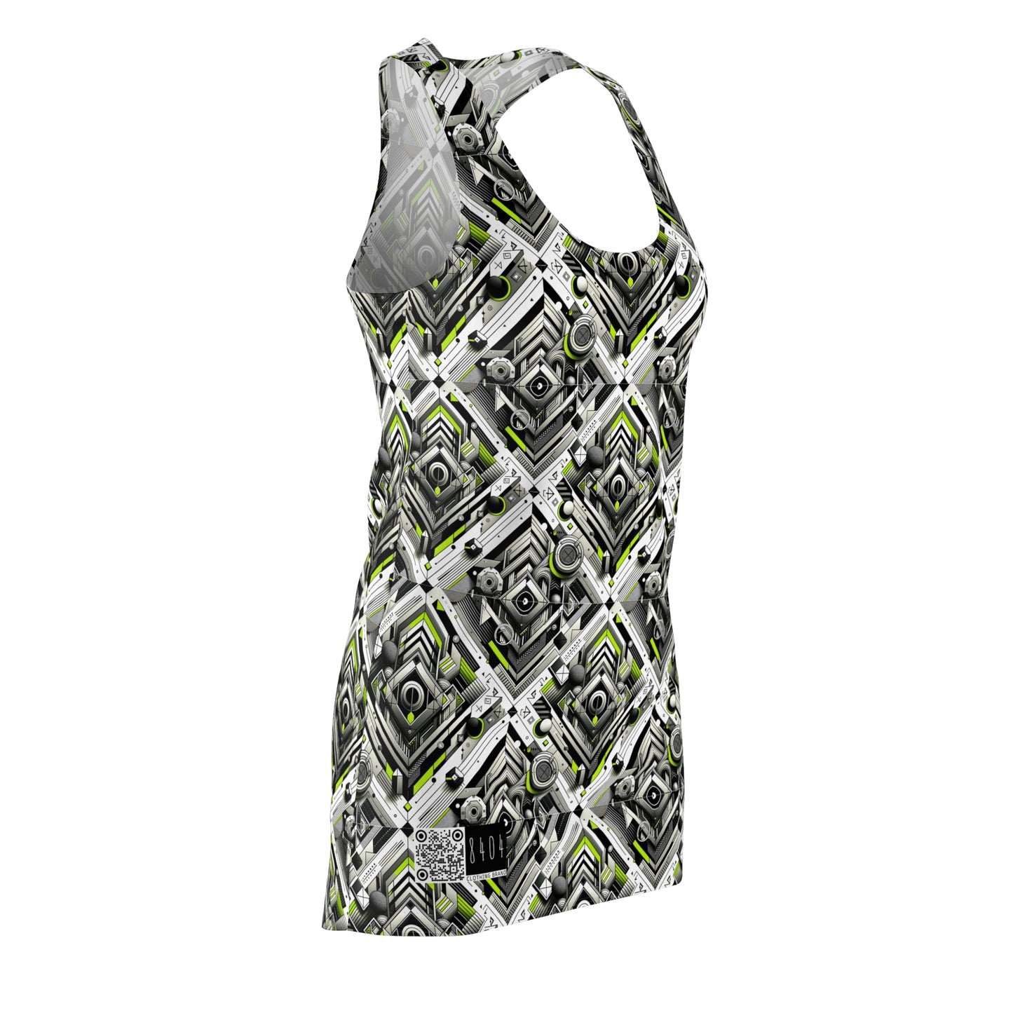 Elevated Sporty Tech Tech-Forward Streetwear Women's Cut & Sew Racerback Dress - 8404 Design-70