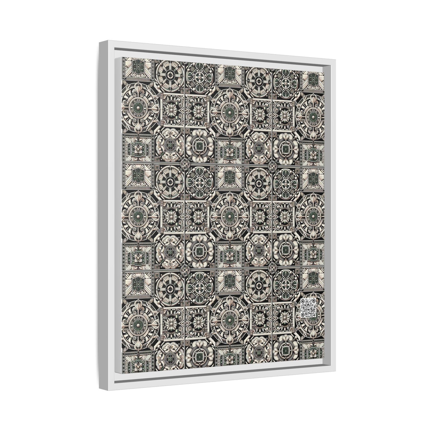 Cyber Garden Party Tech Garden Extravaganza Matte Canvas, Framed (multi-Color) - 8404 Design-45 A
