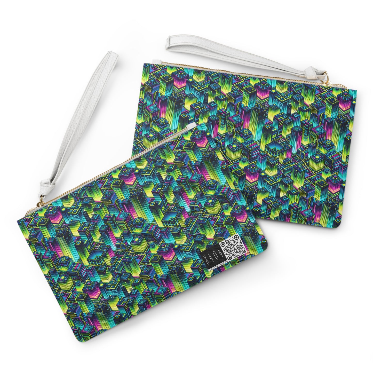 Tech-Infused Neon Tech-Forward Streetwear Clutch Bag - 8404 Design-65