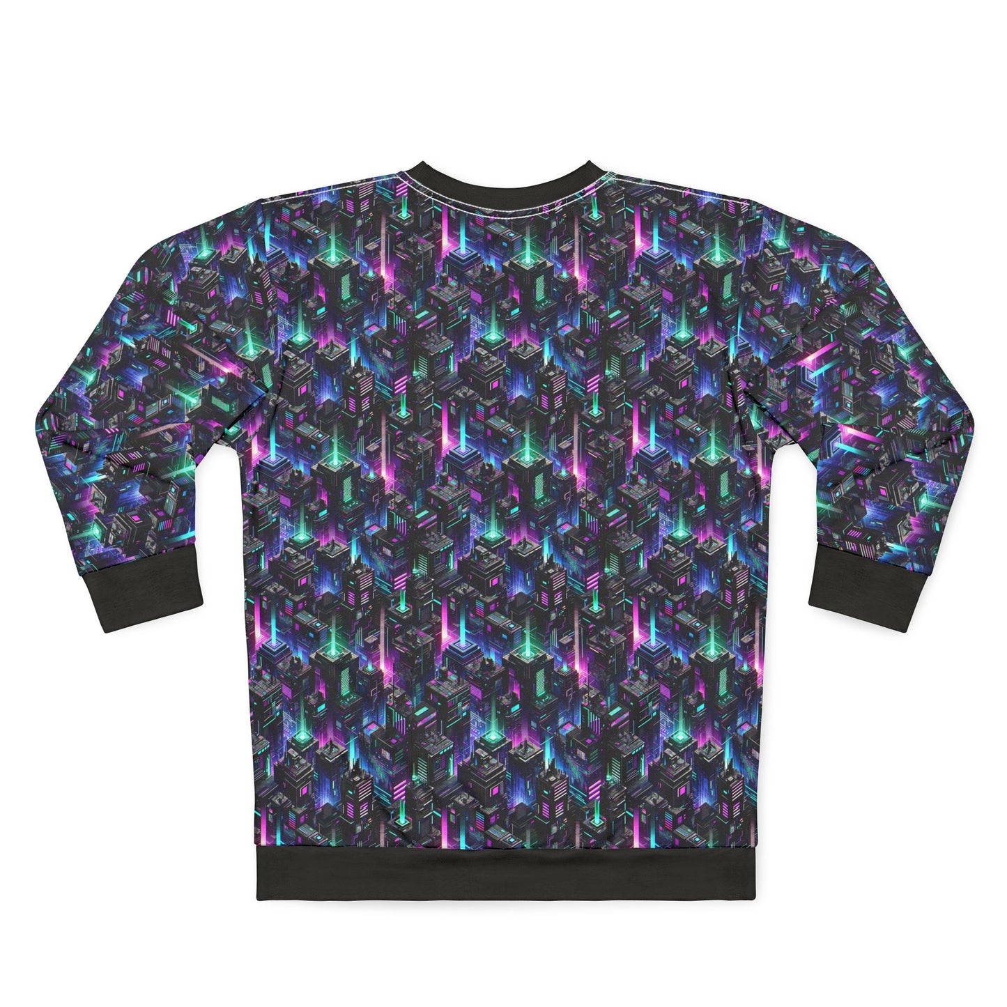 Tech Noir Graphics Futuristic Tech Aesthetics Sweatshirt - 8404 Design-55