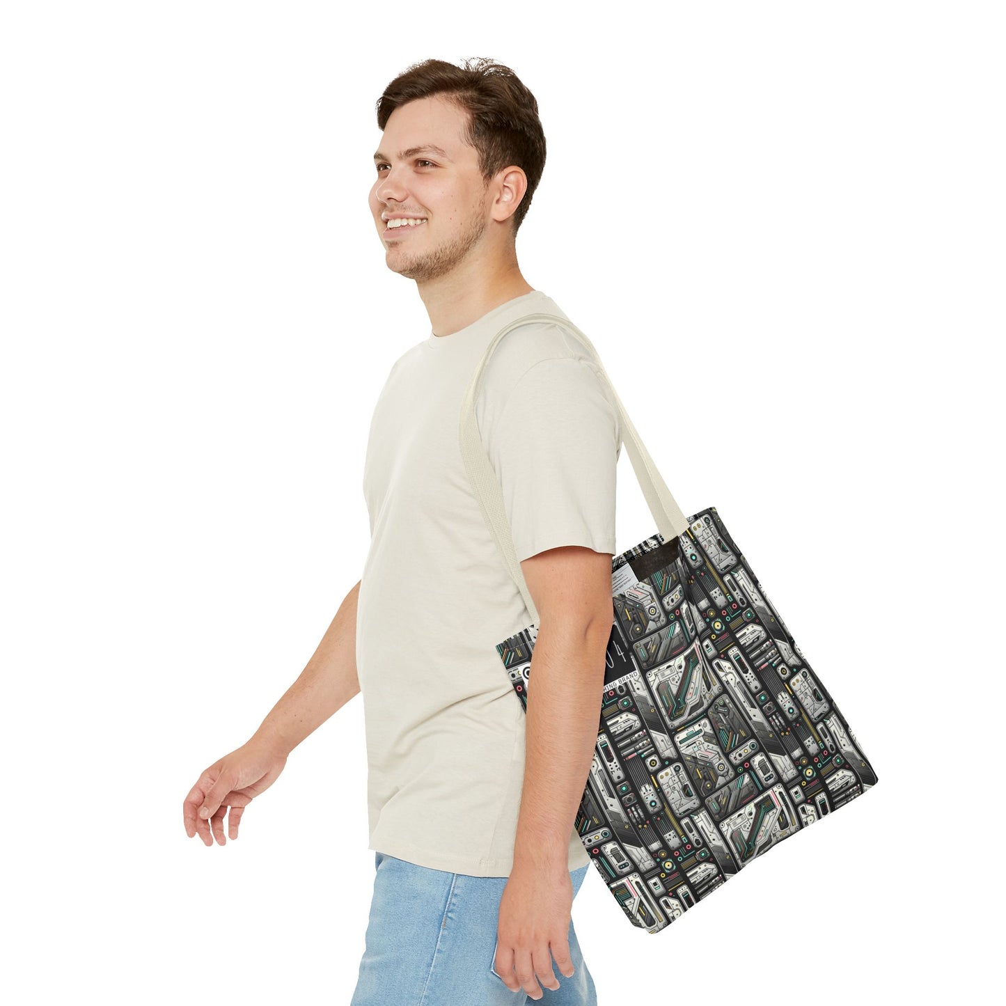 Tech Utility Gear Tech-Forward Minimalism Tote Bag - 8404 Design-45
