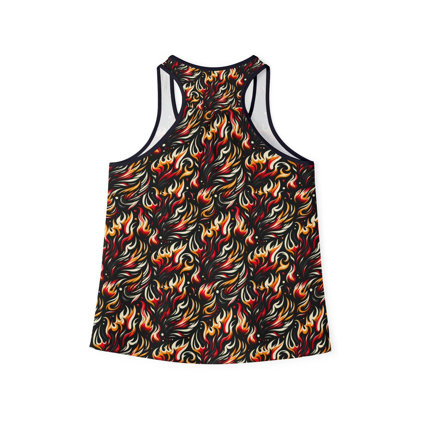 Fire & Flames Bold Streetwear Statement Women's Tank Top - 8404 Design-60