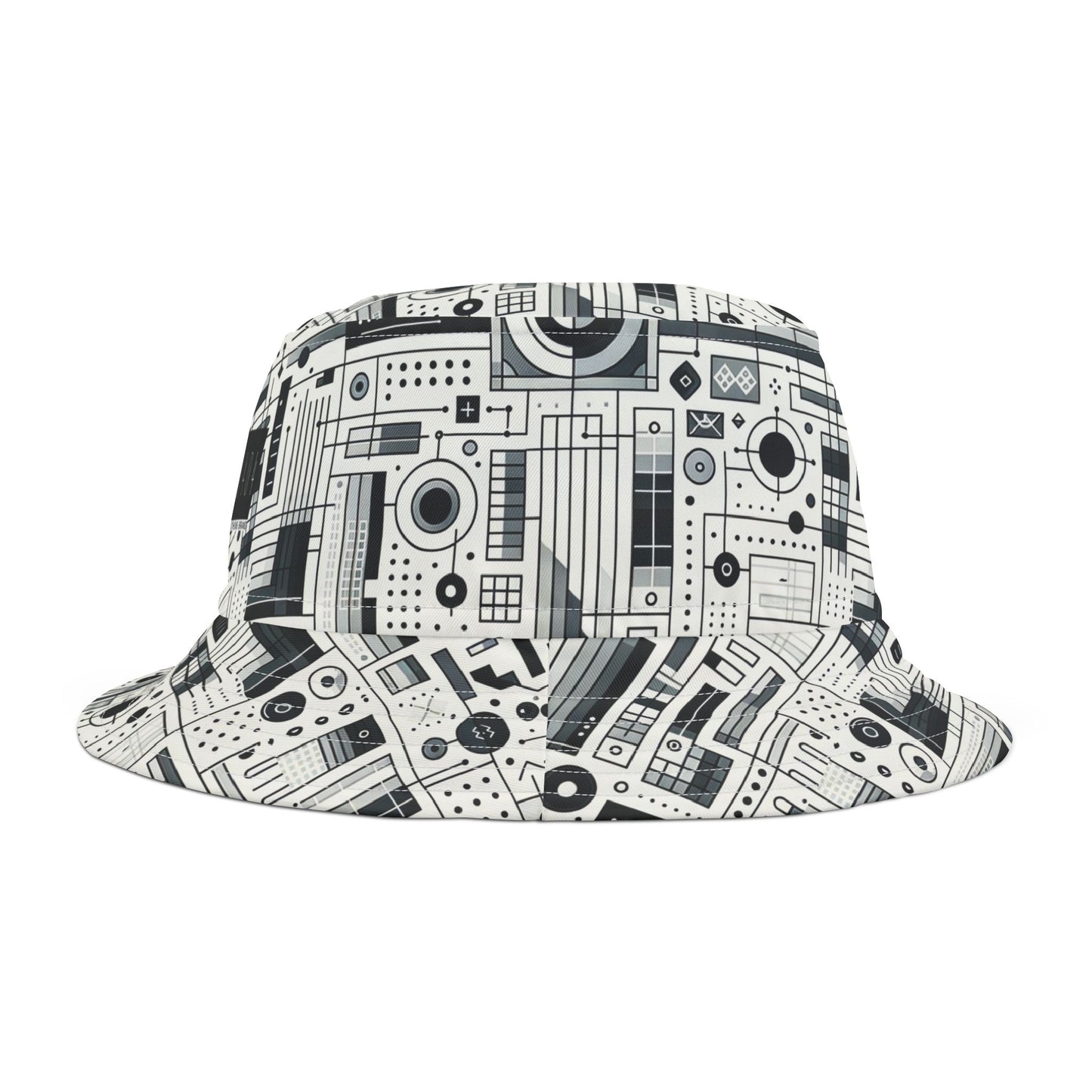 Digital Minimalism Minimalist Tech Bucket Hat - 8404 Design-53