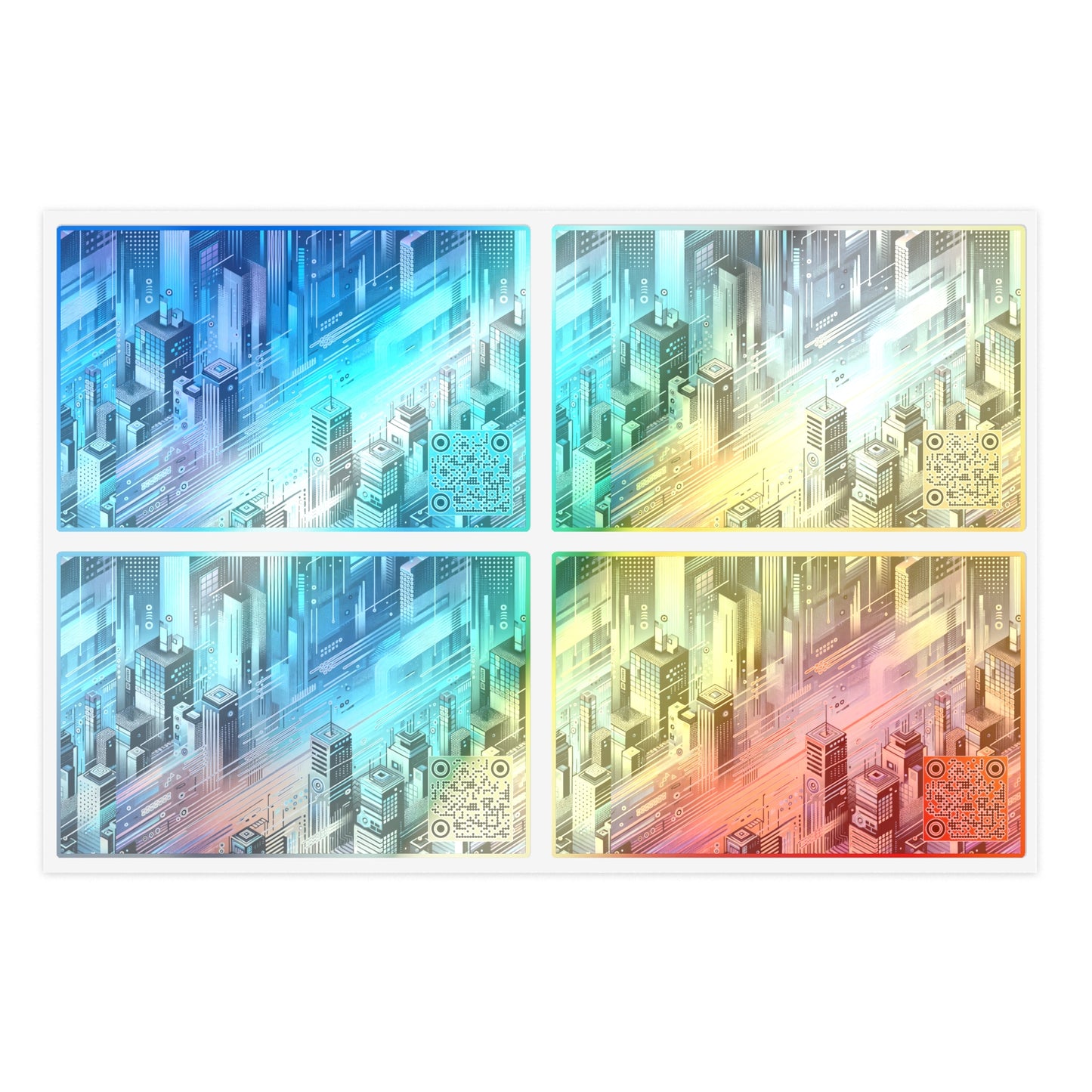 Digital Motion Futuristic Tech Sticker Sheets - 8404 Design-58