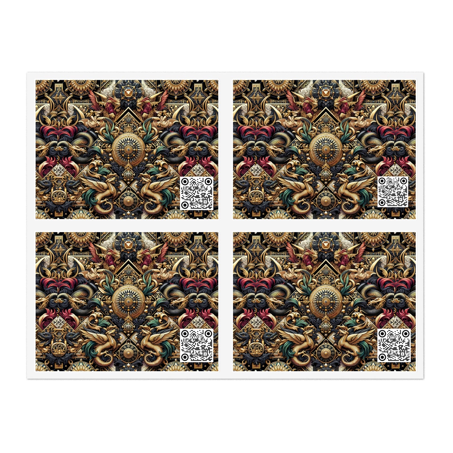 Digital Renaissance Luxurious Streetwear Inspired By Classical Art With a Modern Twist Sticker Sheets - 8404 Design-76