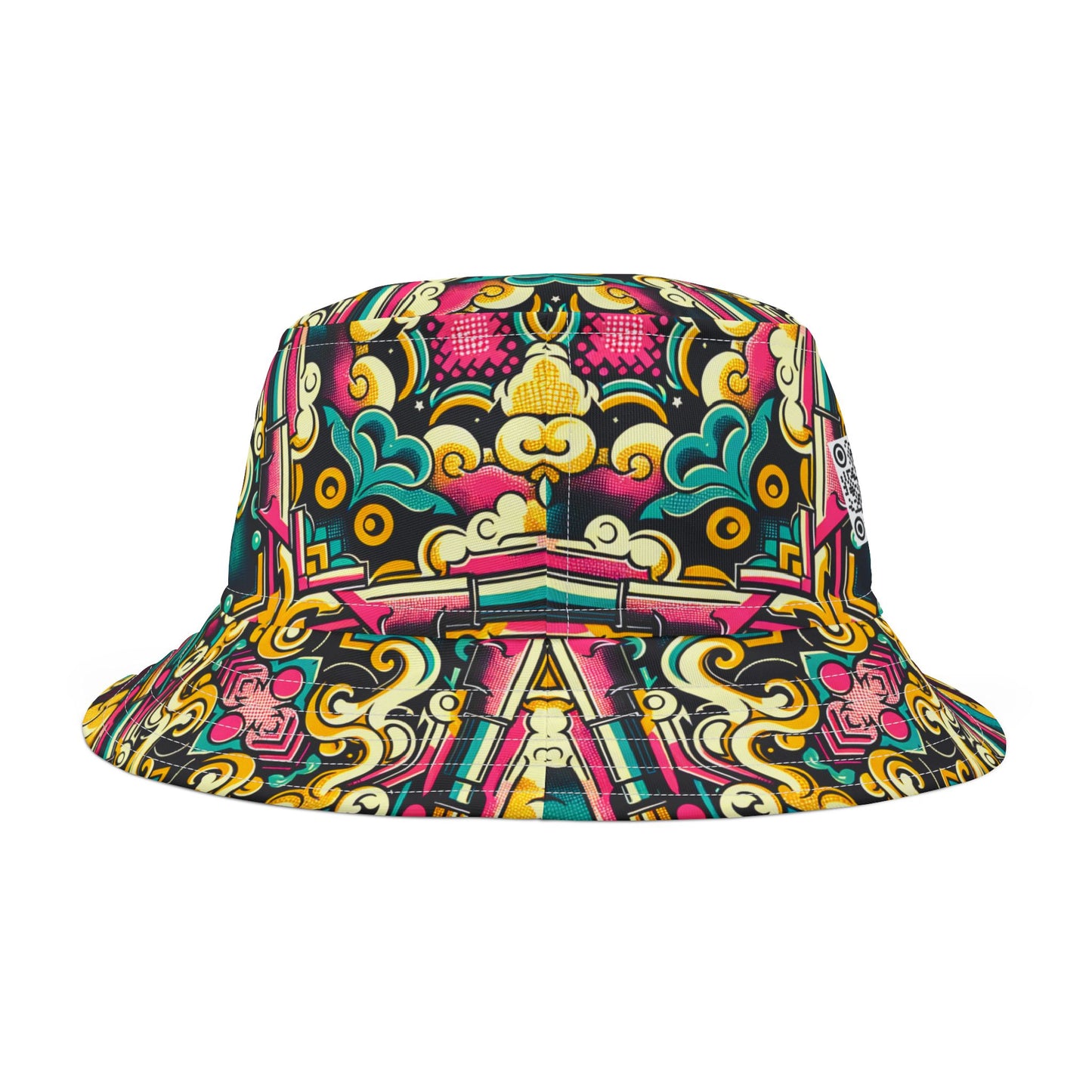 Neon Pop Art Revival Pop Culture Retro Bucket Hat - 8404 Design-59