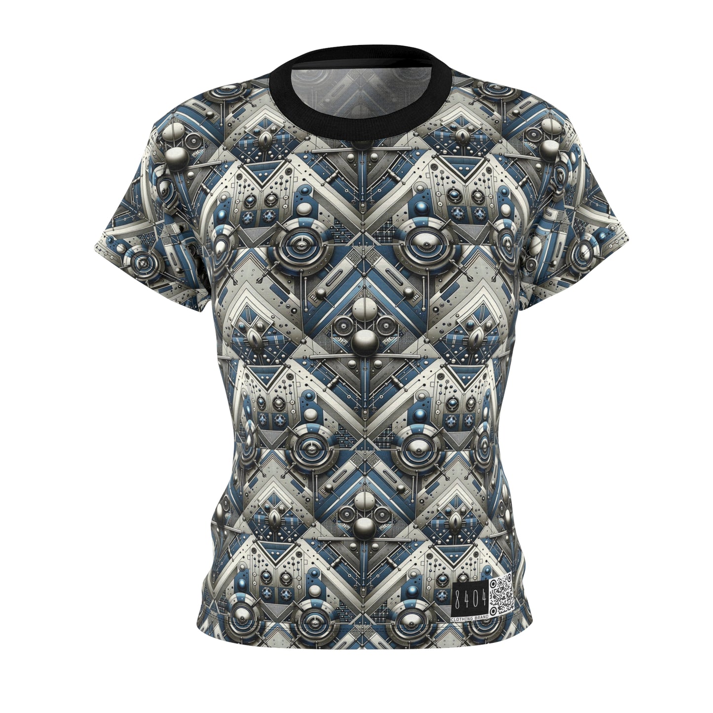 Tech Utility Fusion Tech-Forward Utility With a Futuristic Edge Women's Cut & Sew Tee - 8404 Design-63