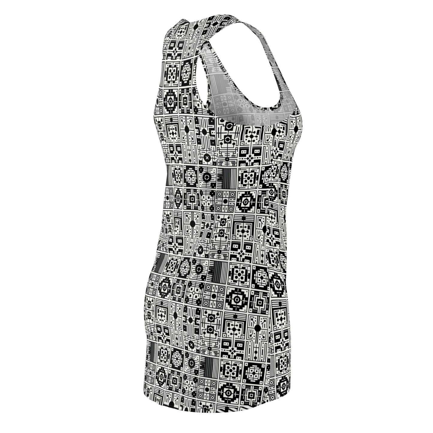 Digital Minimalism Minimalist Tech Women's Cut & Sew Racerback Dress - 8404 Design-55