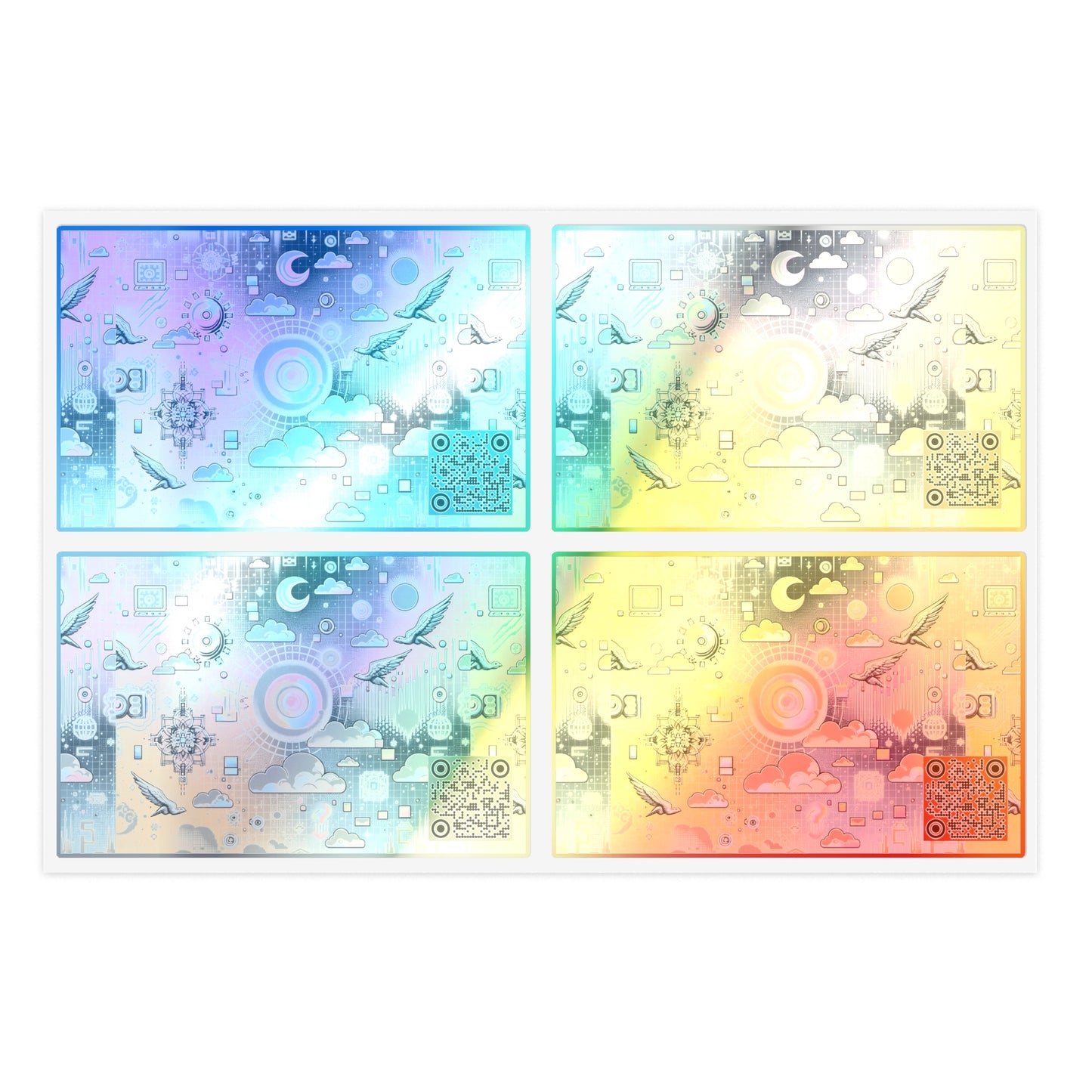 Digital Dreamland Whimsical and Nostalgic Streetwear With a Digital Twist Sticker Sheets - 8404 Design-69