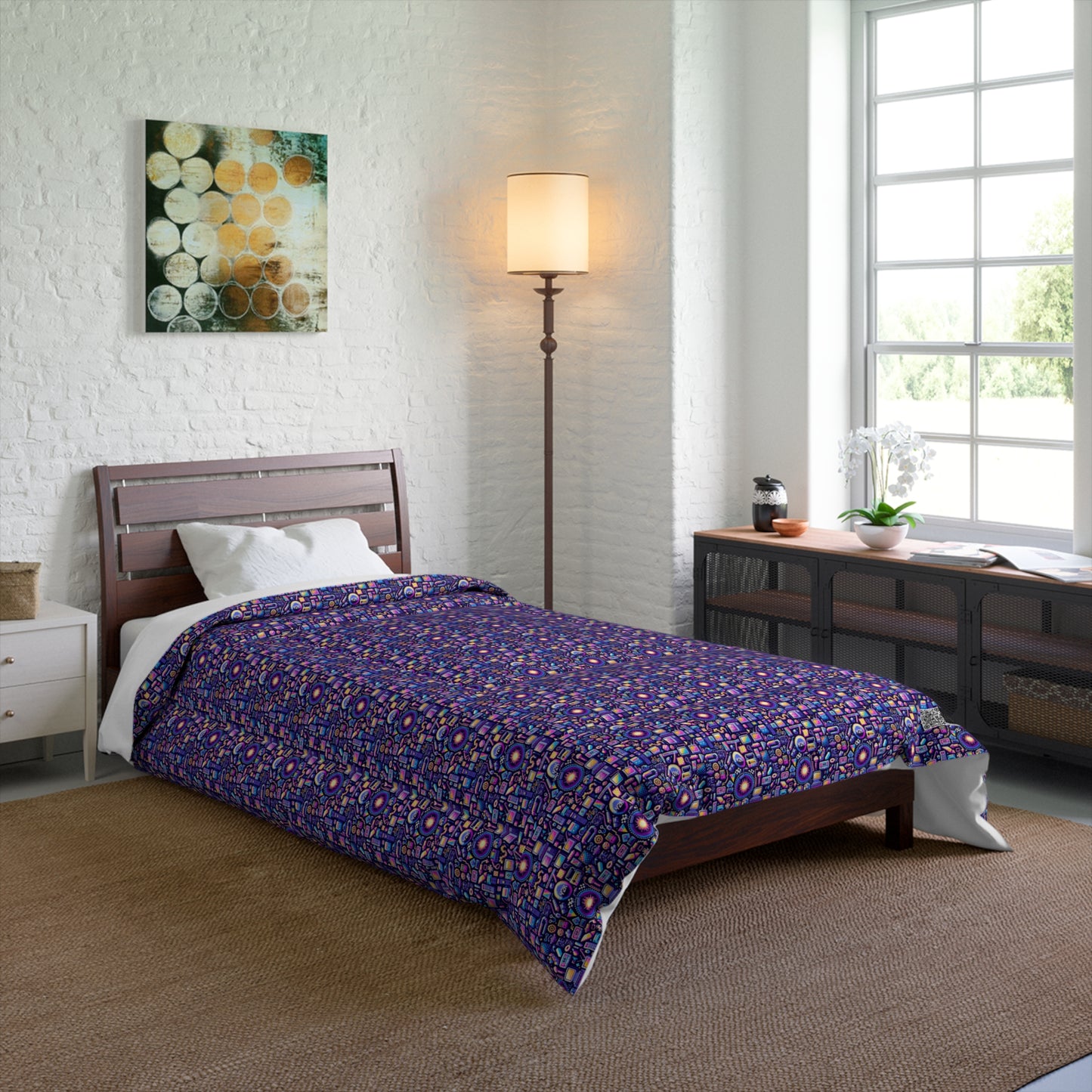 Digital Nostalgia Modern Retro Fusion Comforter - 8404 Design-64