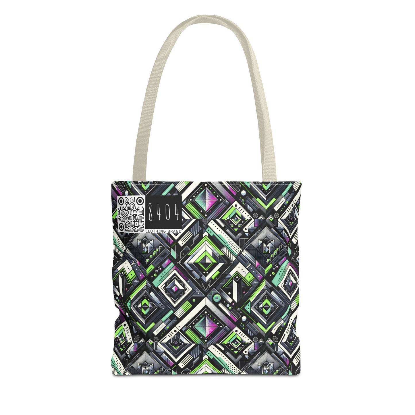 Retro Futurism Graphics Tech-Forward Streetwear Tote Bag - 8404 Design-48