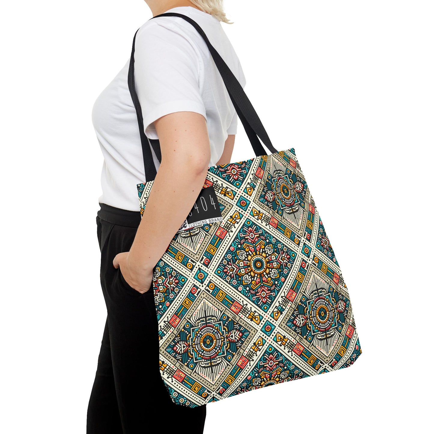 Cultural Fusion Tech Blend of Cultural Heritage With Tech-Inspired Elements Tote Bag - 8404 Design-64