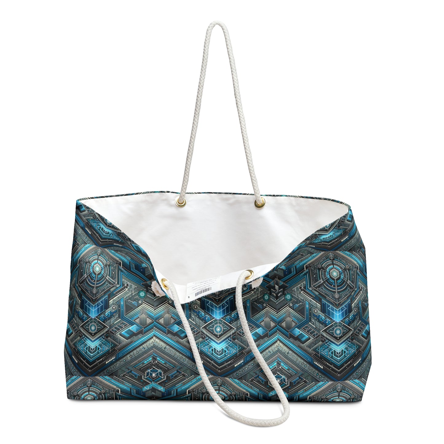 Tech-Infused Futurism Sleek Tech Edge Weekender Bag - 8404 Design-49