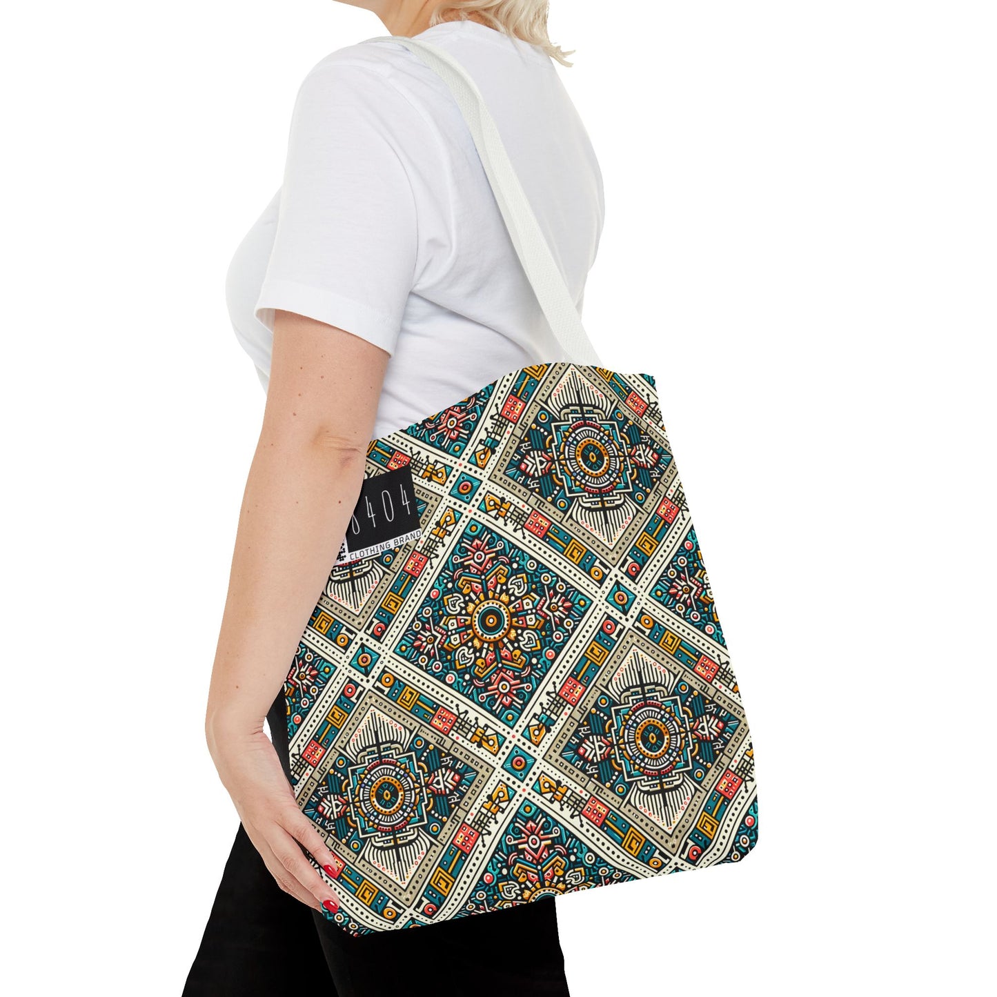 Cultural Fusion Tech Blend of Cultural Heritage With Tech-Inspired Elements Tote Bag - 8404 Design-64