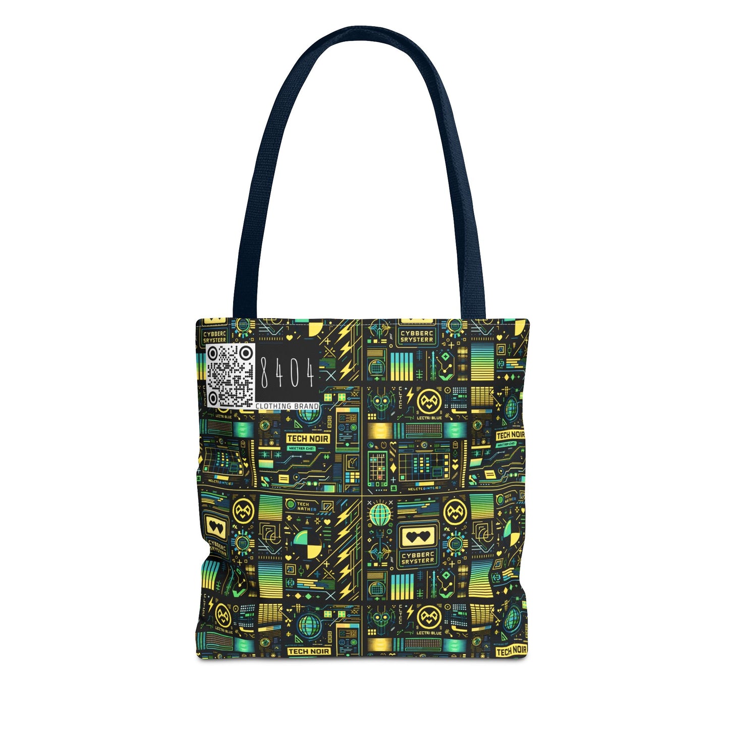 Digital Dystopia Tech Noir Tote Bag - 8404 Design-57