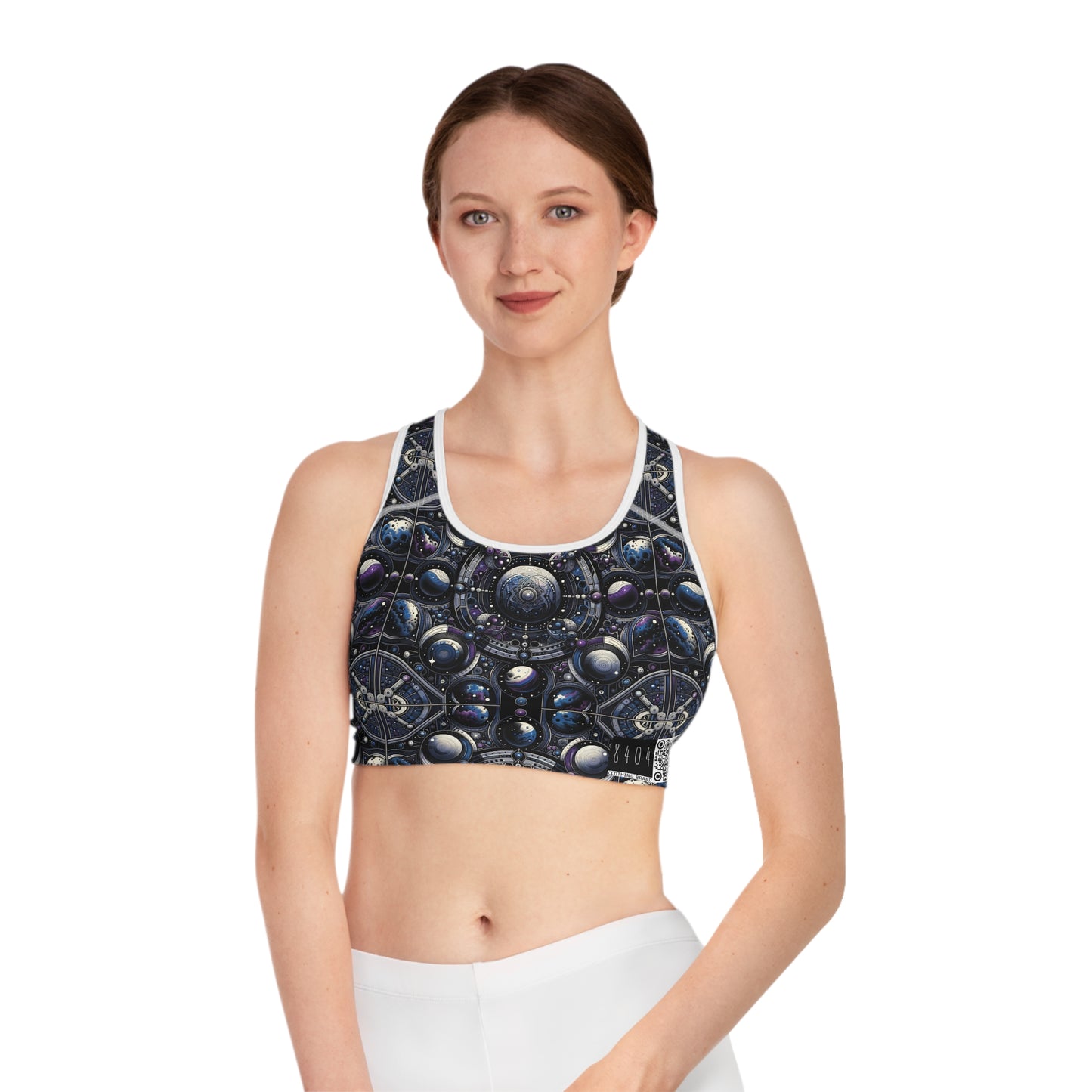 Tech Astronaut Tech-Forward Streetwear Meets Space Exploration Sports Bra - 8404 Design-46