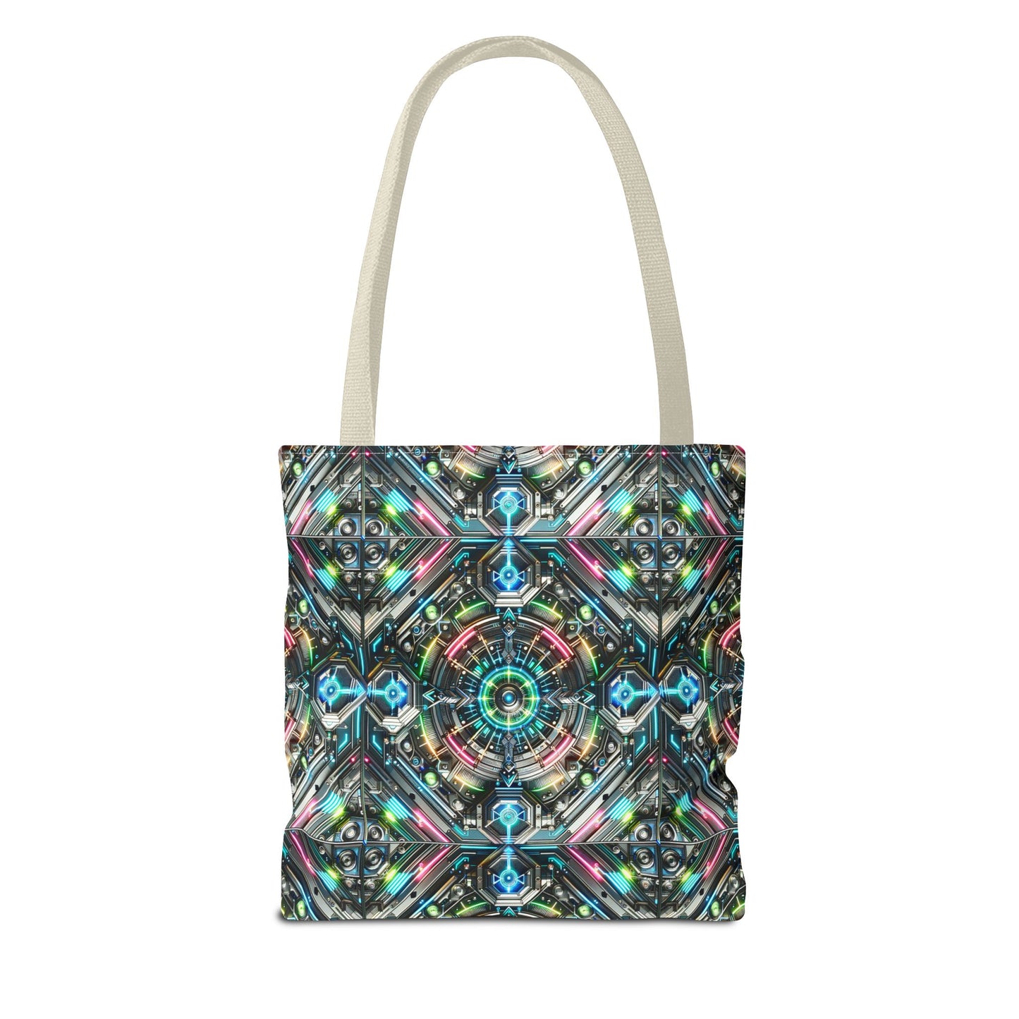 Tech-Infused Futurism Futuristic Tech Tote Bag - 8404 Design-53