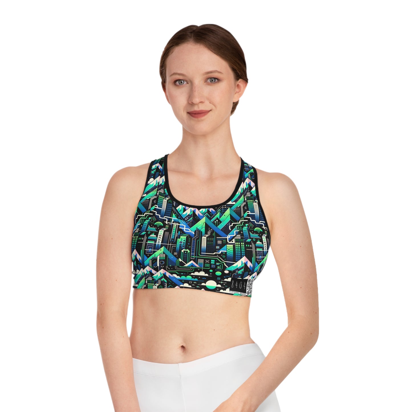 Digital Adventure Graphics Digital Explorer Sports Bra - 8404 Design-55