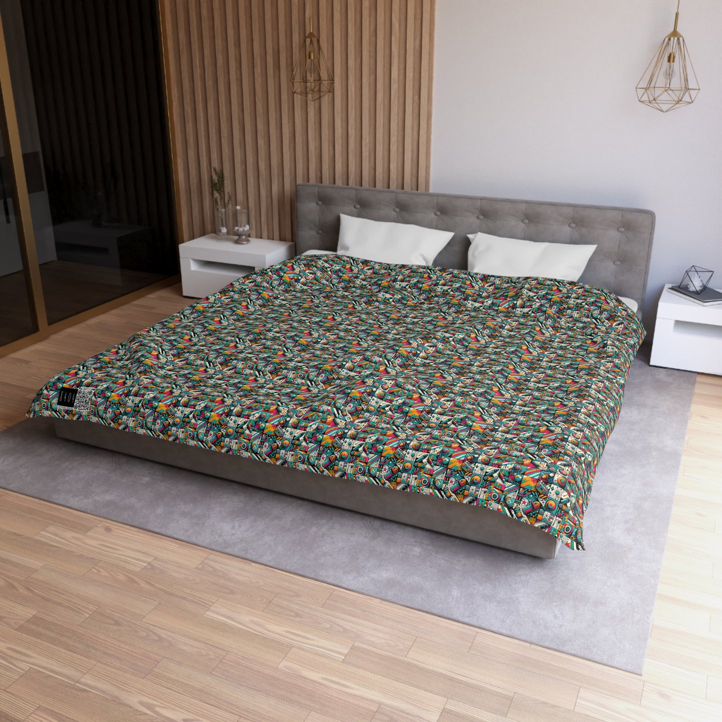 Graffiti Fusion Modern Street Art Fusion Microfiber Duvet Cover - 8404 Design-58