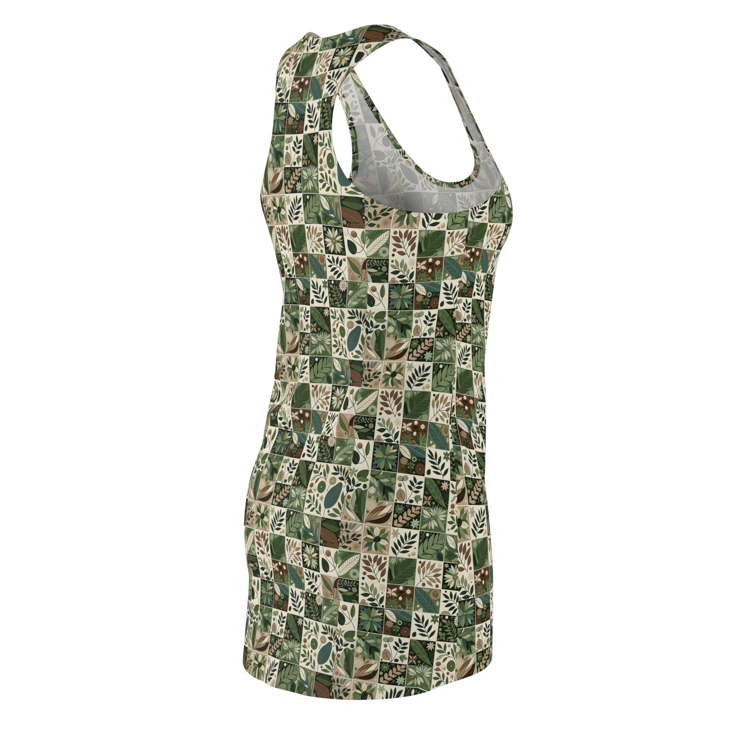 Streetwear Sustainability Environmentally Conscious Streetwear with a Natural Aesthetic Women's Cut & Sew Racerback Dress - 8404 Design-57