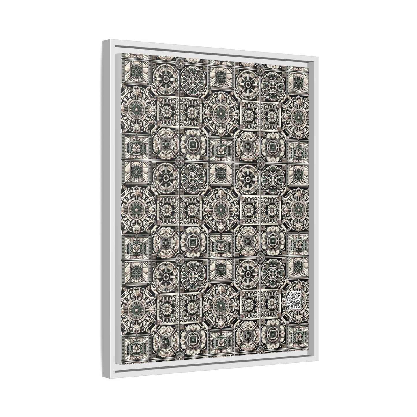 Cyber Garden Party Tech Garden Extravaganza Matte Canvas, Framed (multi-Color) - 8404 Design-45 A