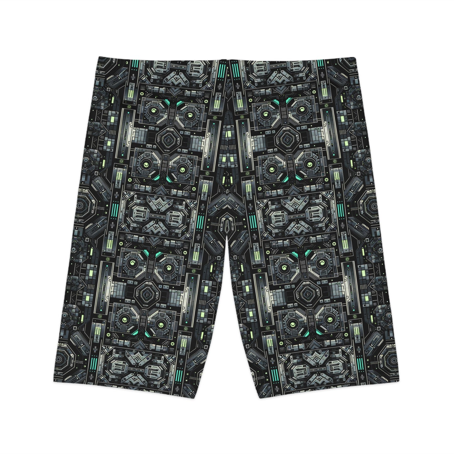 Tech Noir Tech-Forward Minimalism Women's Bike Shorts - 8404 Design-52