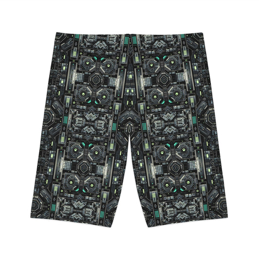 Tech Noir Tech-Forward Minimalism Women's Bike Shorts - 8404 Design-52