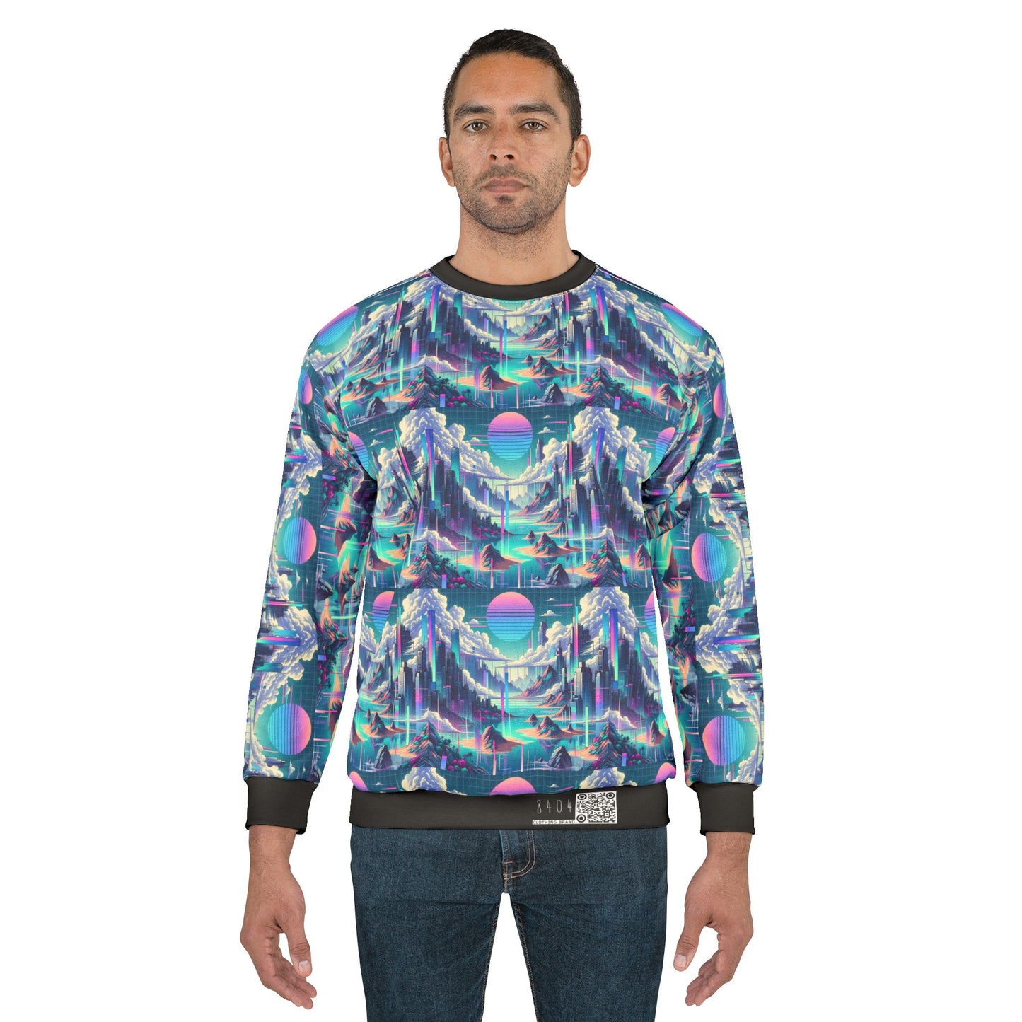 Digital Dreamscapes Digitally-Inspired Streetwear With a Dreamy, Surreal Twist Sweatshirt - 8404 Design-53