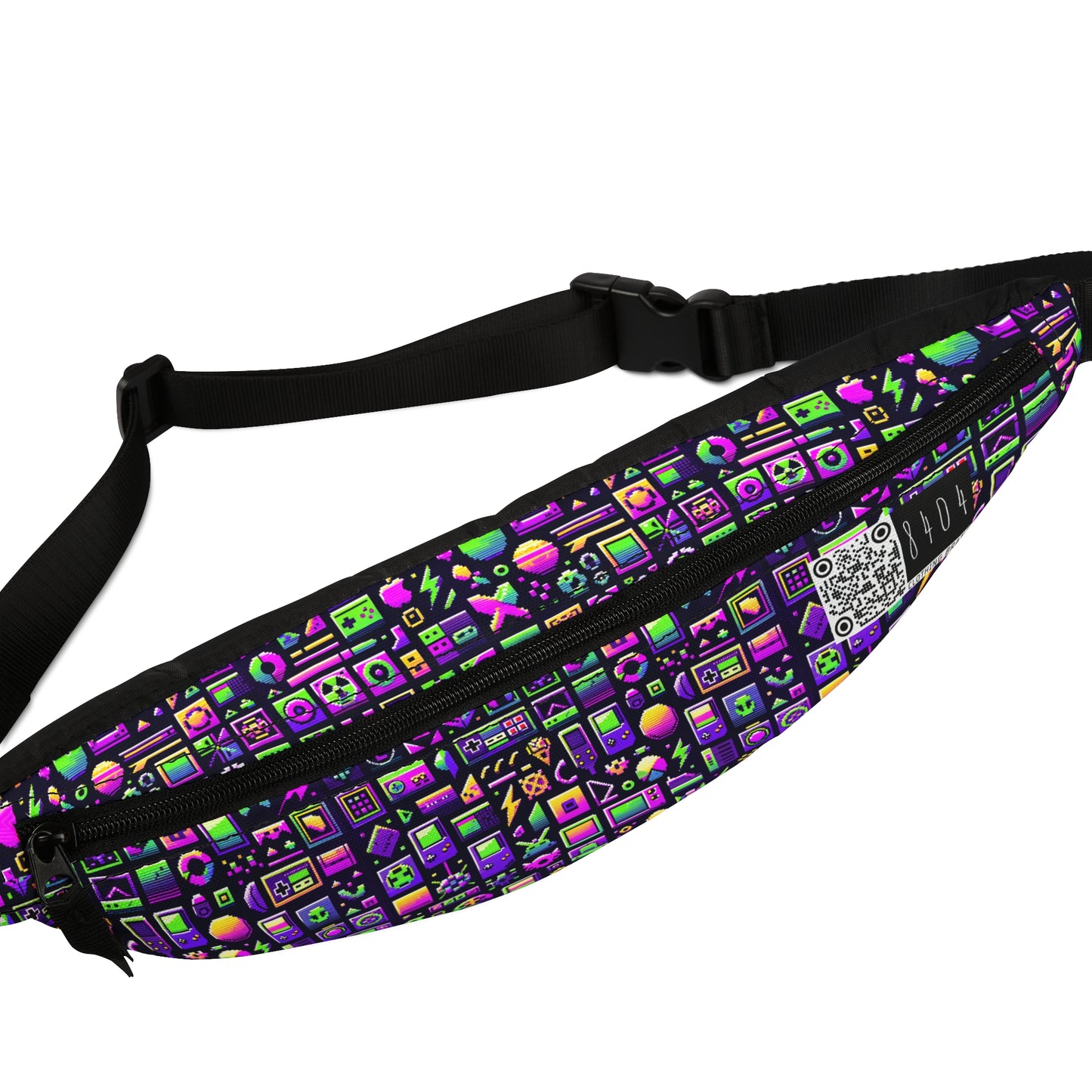 Digital Nostalgia Remix Modern Vintage Fusion Fanny Pack - 8404 Design-49