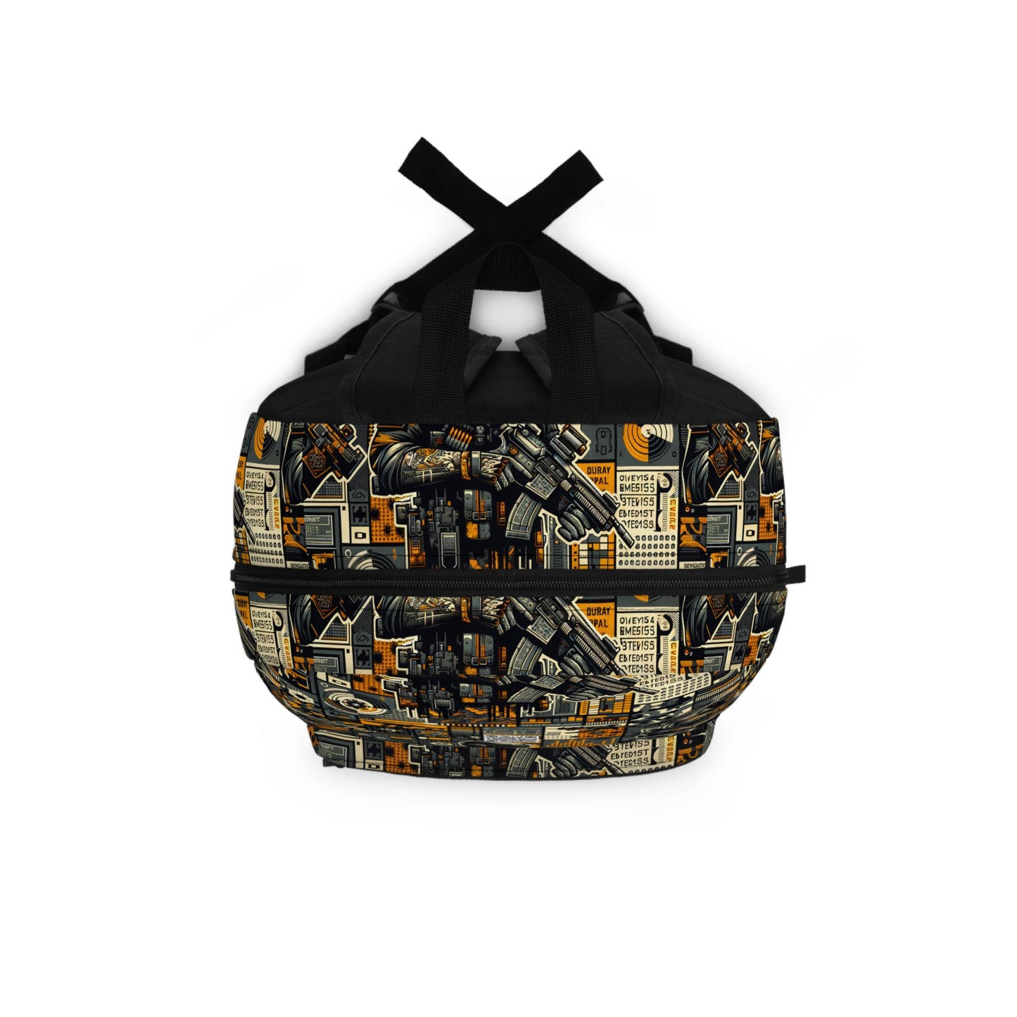 Digital Punk Futuristic Grunge Backpack - 8404 Design-43
