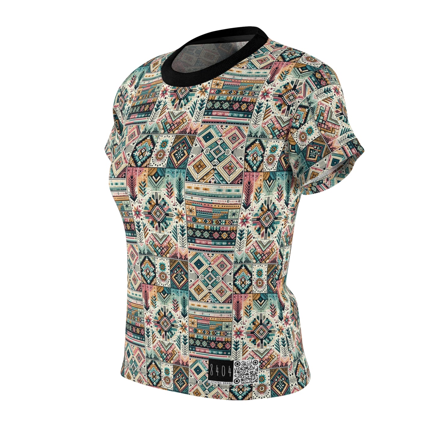 Digital Artisanal Fusion Digital Artisanal Women's Cut & Sew Tee - 8404 Design-49