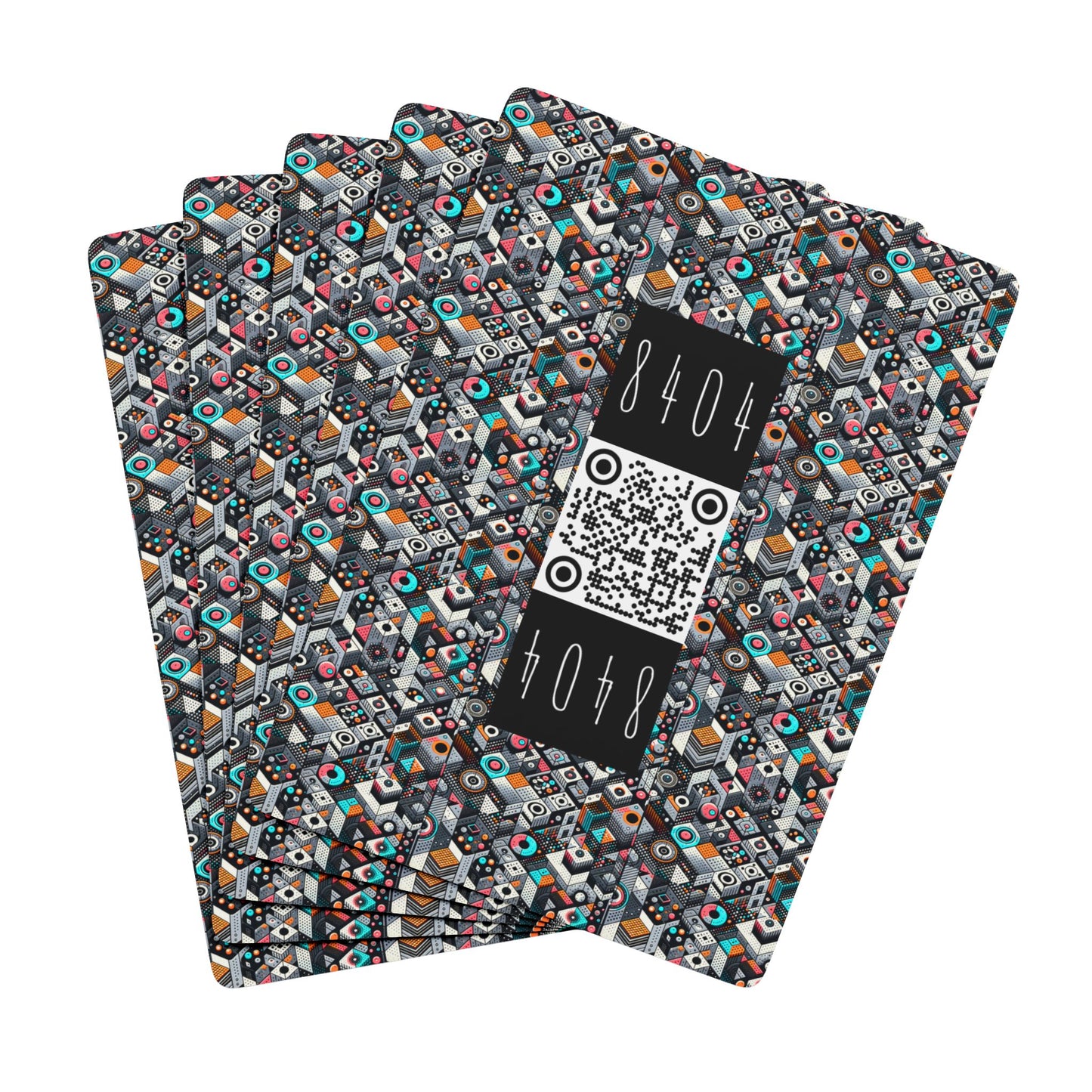 Digital Art Movement Contemporary Digital Poker Playing Cards - 8404 Design-68 S