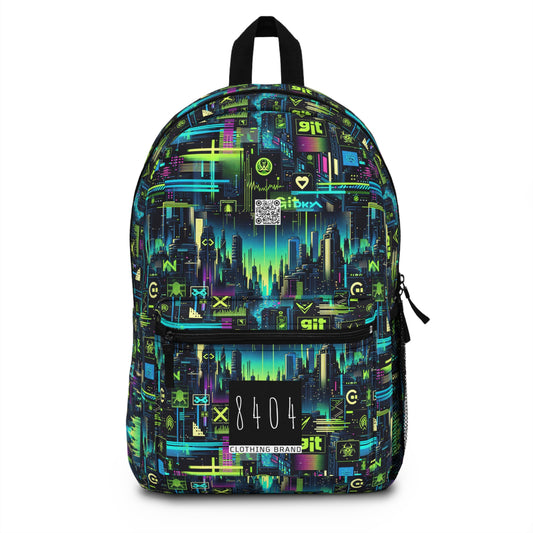 Digital Dystopia Tech Noir Backpack - 8404 Design-55