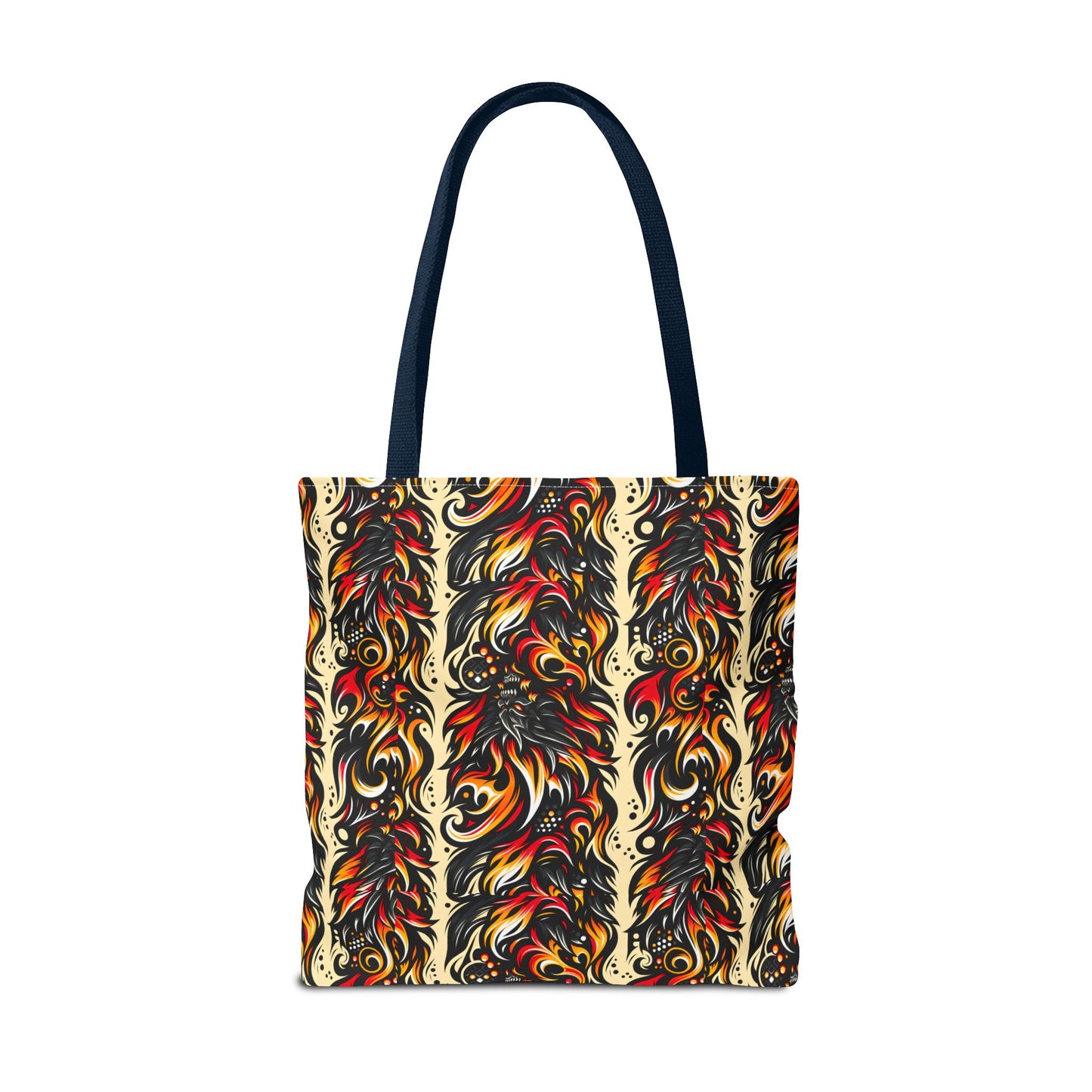 Flame Graphics Maximalist Streetwear Tote Bag - 8404 Design-65
