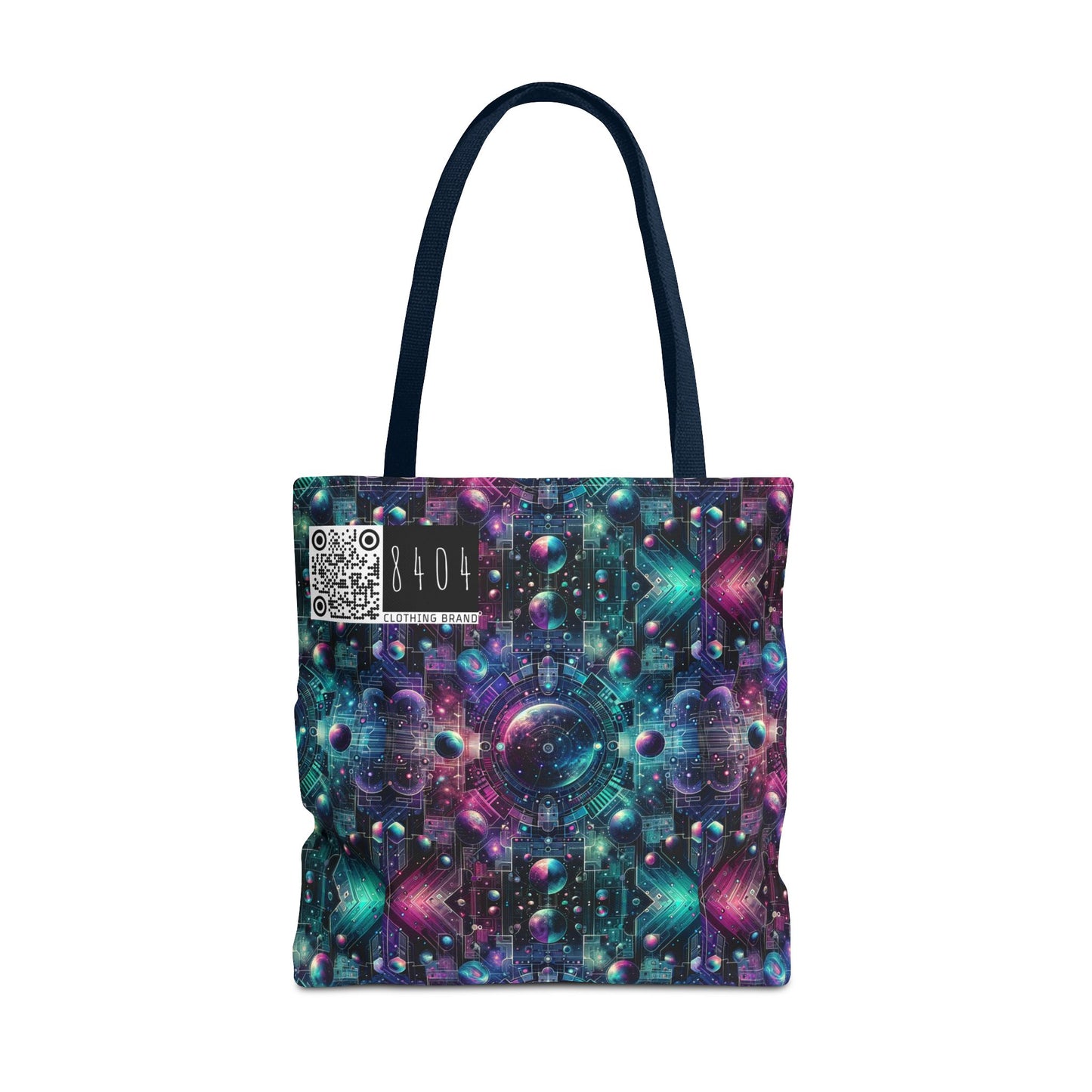 Galactic Hues Tech-Forward Cosmic Fusion Tote Bag - 8404 Design-59