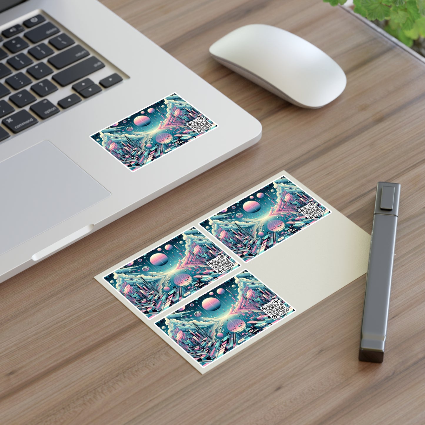 Digital Dreamscapes Digitally-Inspired Streetwear With a Dreamy, Surreal Twist Sticker Sheets - 8404 Design-61