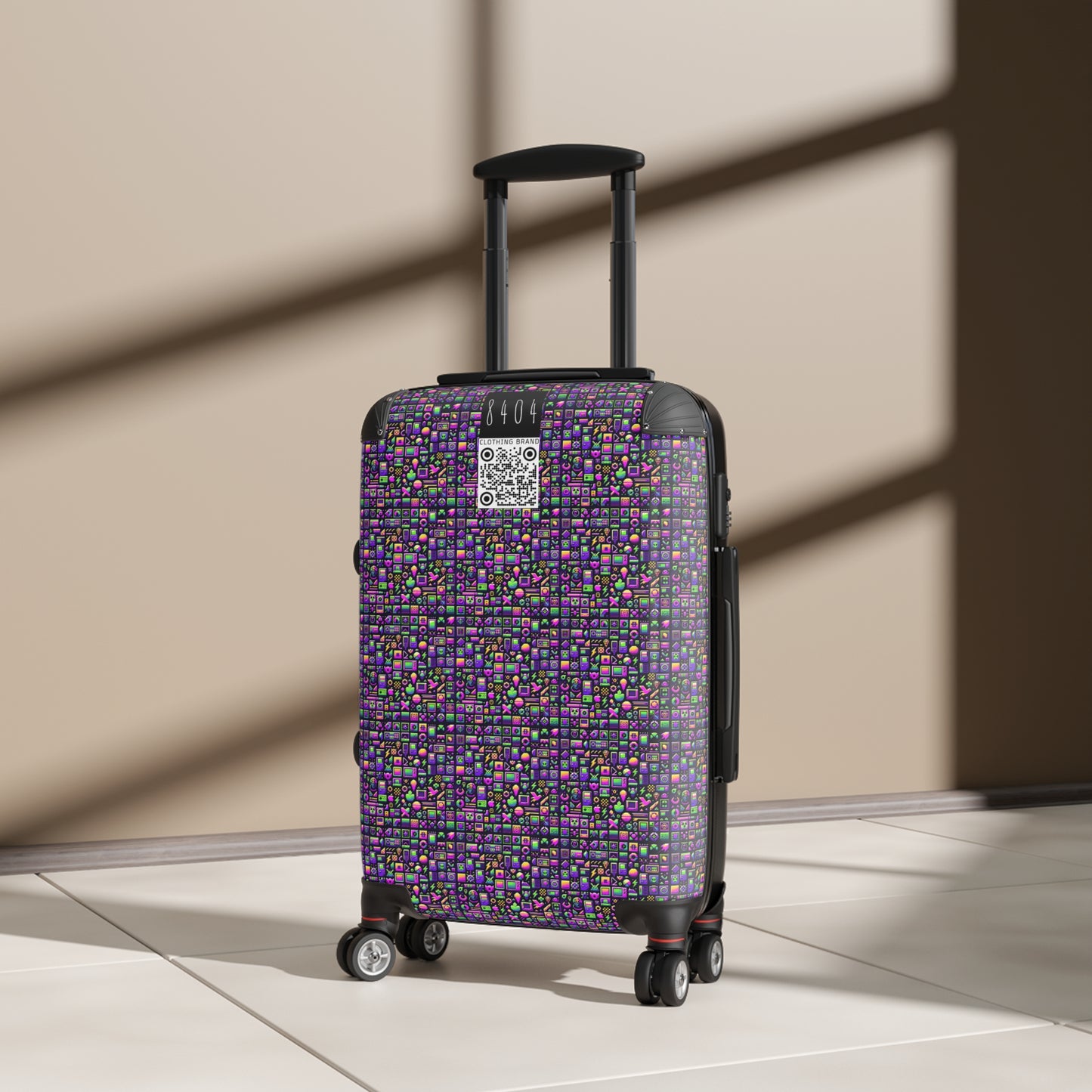 Digital Nostalgia Remix Modern Vintage Fusion Suitcase - 8404 Design-49