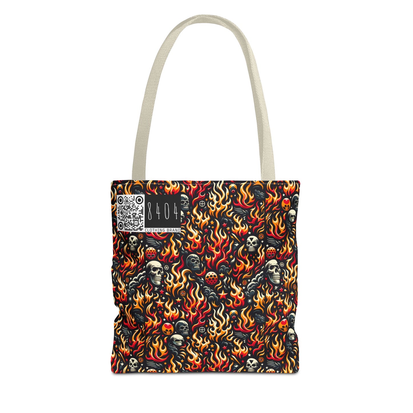 Flame Graphics Maximalist Streetwear Tote Bag - 8404 Design-76