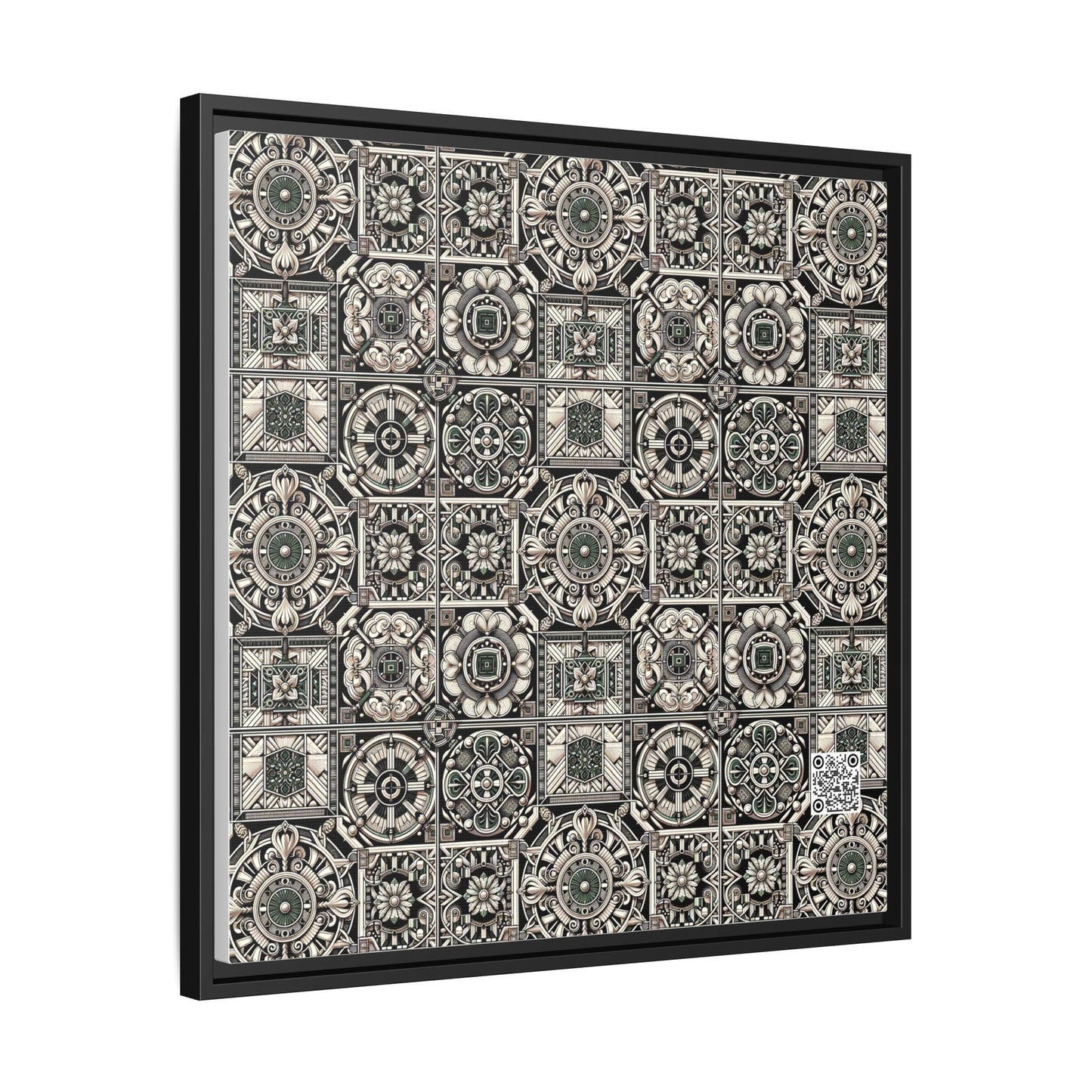 Cyber Garden Party Tech Garden Extravaganza Matte Canvas, Framed (multi-Color) - 8404 Design-45 A