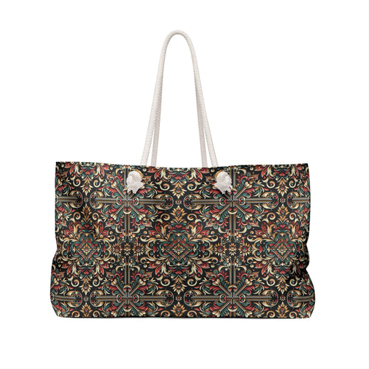 Streetwear Renaissance Artistic Clash of Old and New Weekender Bag - 8404 Design-46