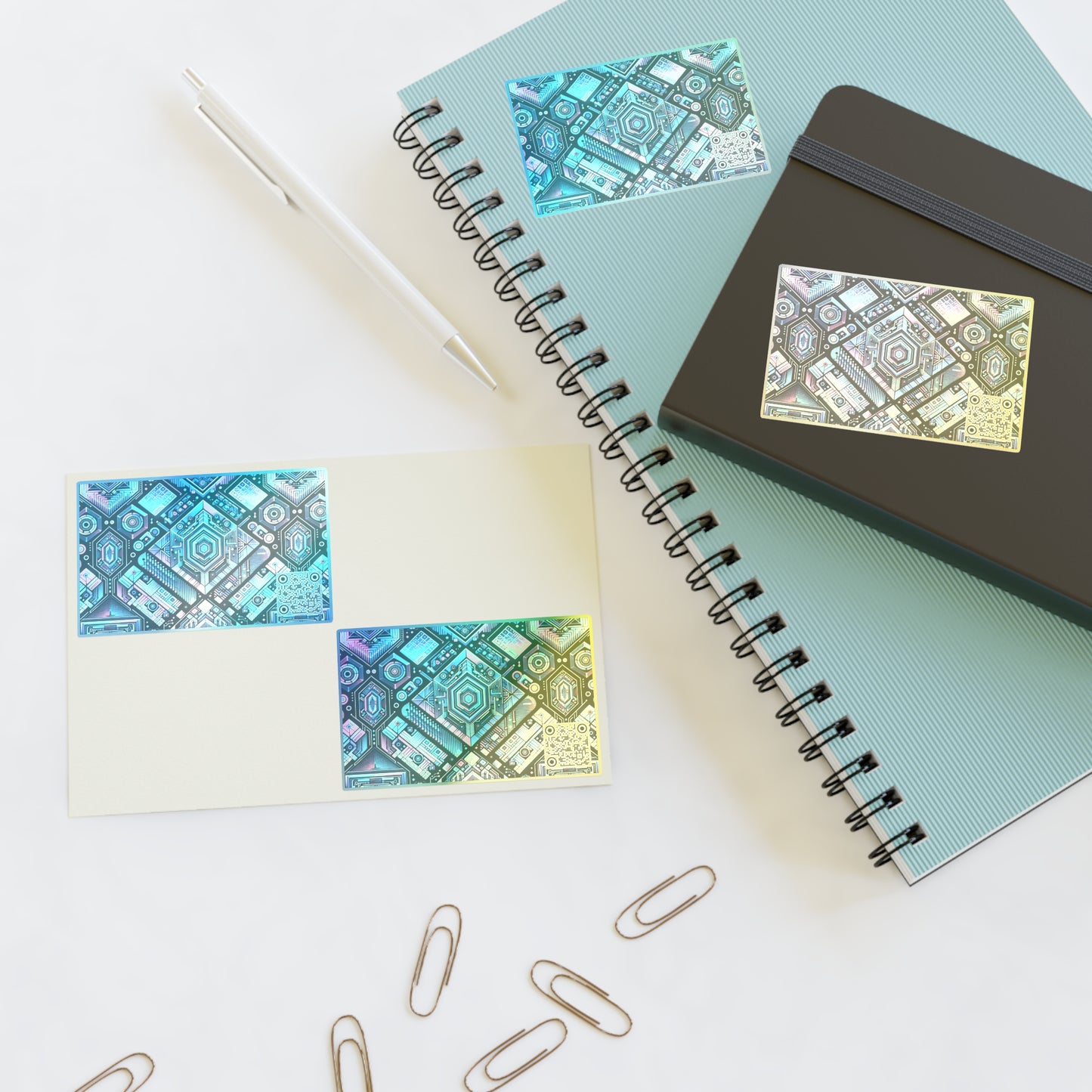 Digital Dreamland Futuristic Tech Aesthetic Sticker Sheets - 8404 Design-46