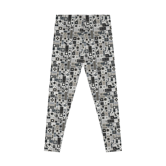 Digital Minimalism Minimalist Tech Stretch Leggings - 8404 Design-45