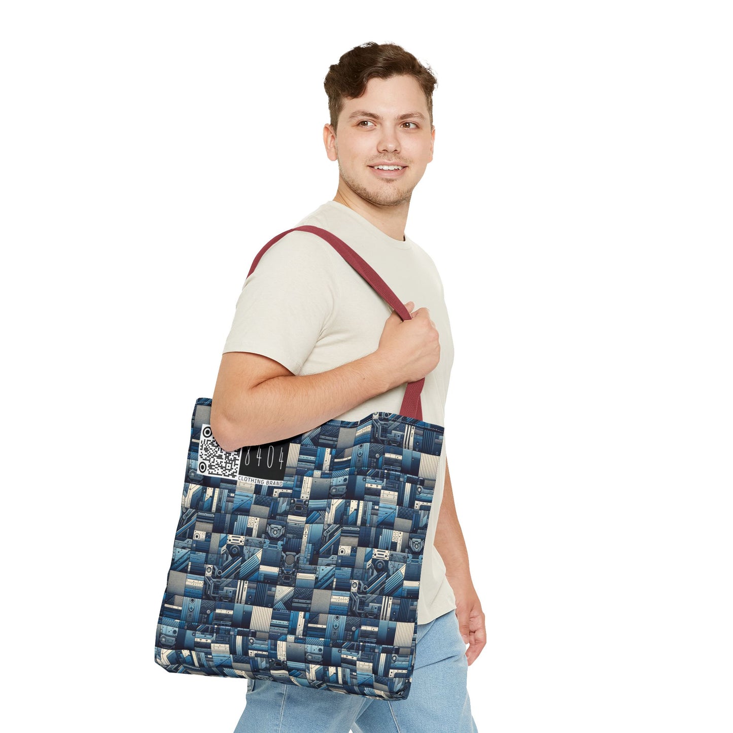 Tech-Inspired Utility Tech-Forward Streetwear With Utilitarian Edge Tote Bag - 8404 Design-44