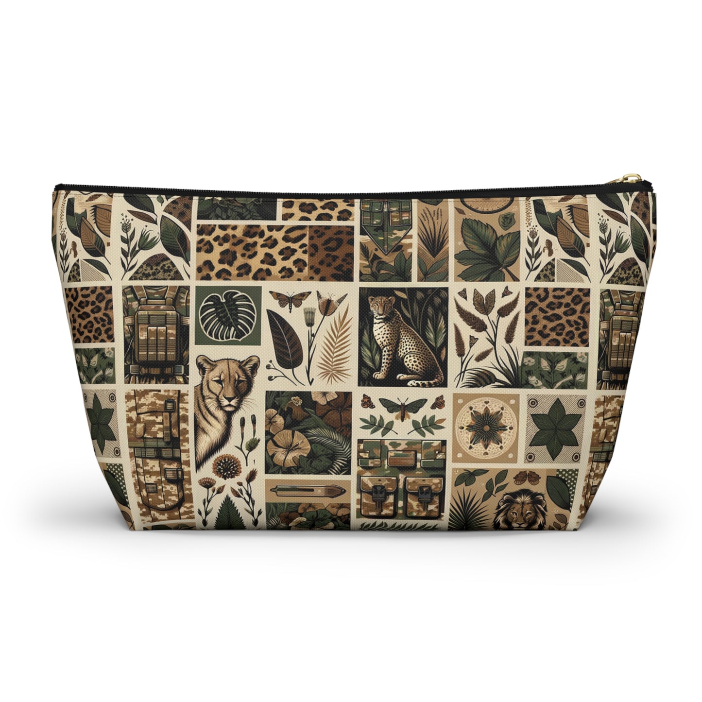 Streetwear Safari Urban Jungle Explorer Accessory Pouch W T-Bottom - 8404 Design-51