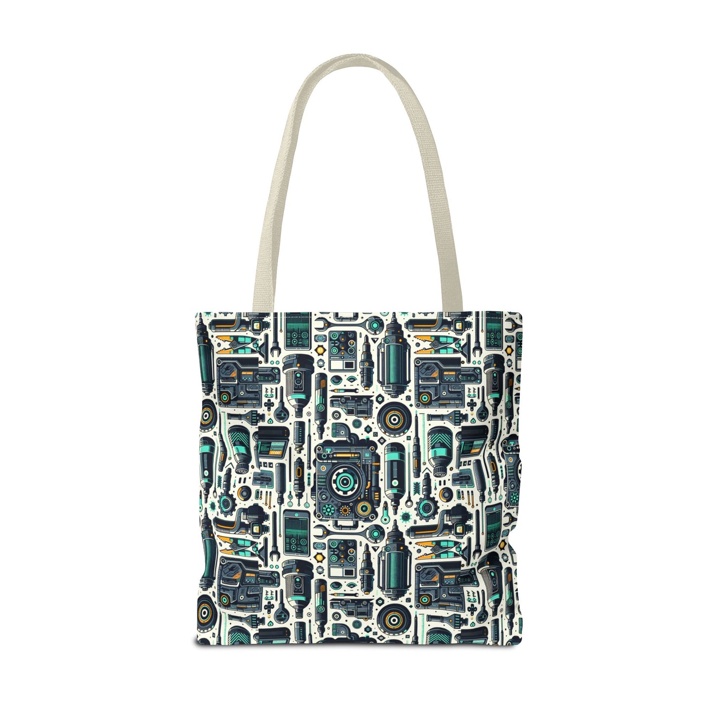Tech Utility Fusion Modern Tech Streetwear Tote Bag - 8404 Design-53