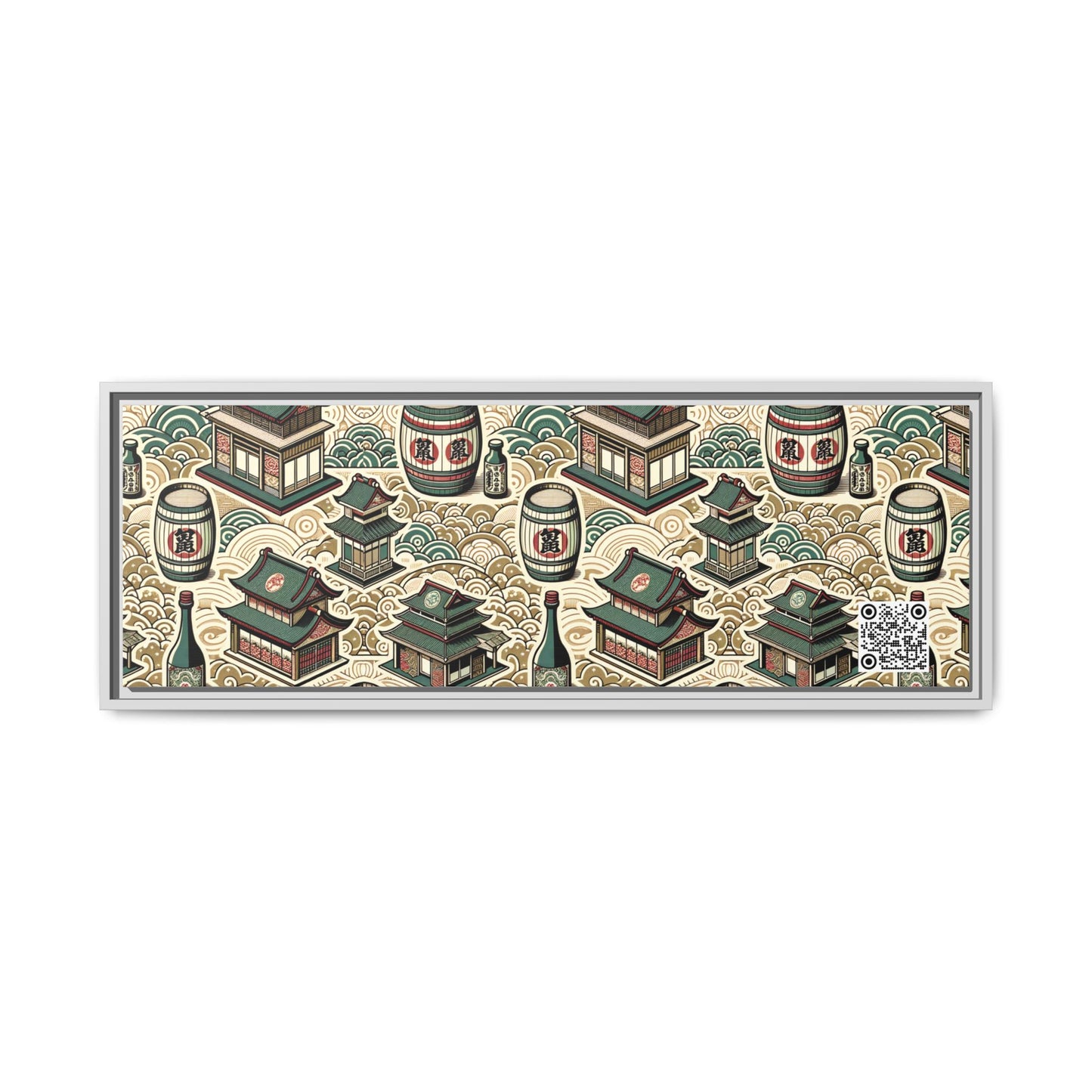 Cultural Artisanal Fusion Contemporary Cultural Elegance Matte Canvas, Framed (multi-Color) - 8404 Design-68 B