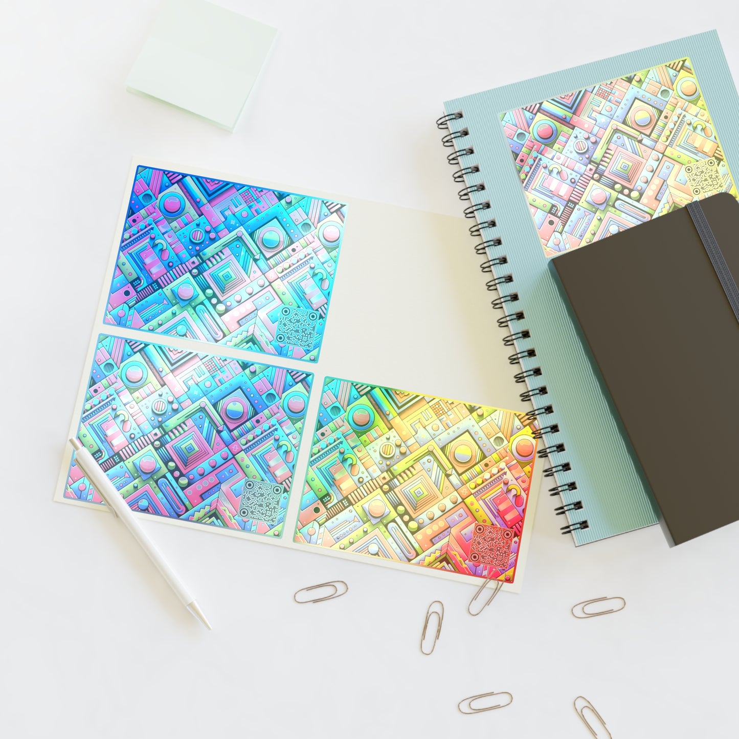 Neon Street Pop Vibrant and Eye-catching Sticker Sheet - 8404 Design-63