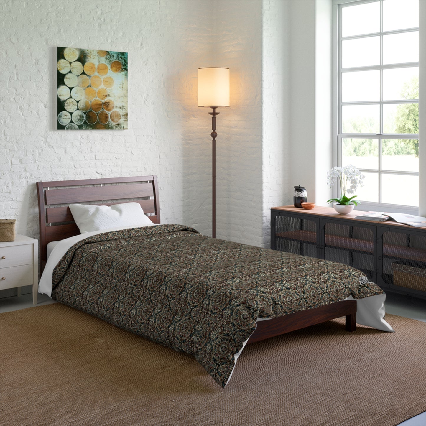 Urban Renaissance Historical Fusion With Street Edge Comforter - 8404 Design-57