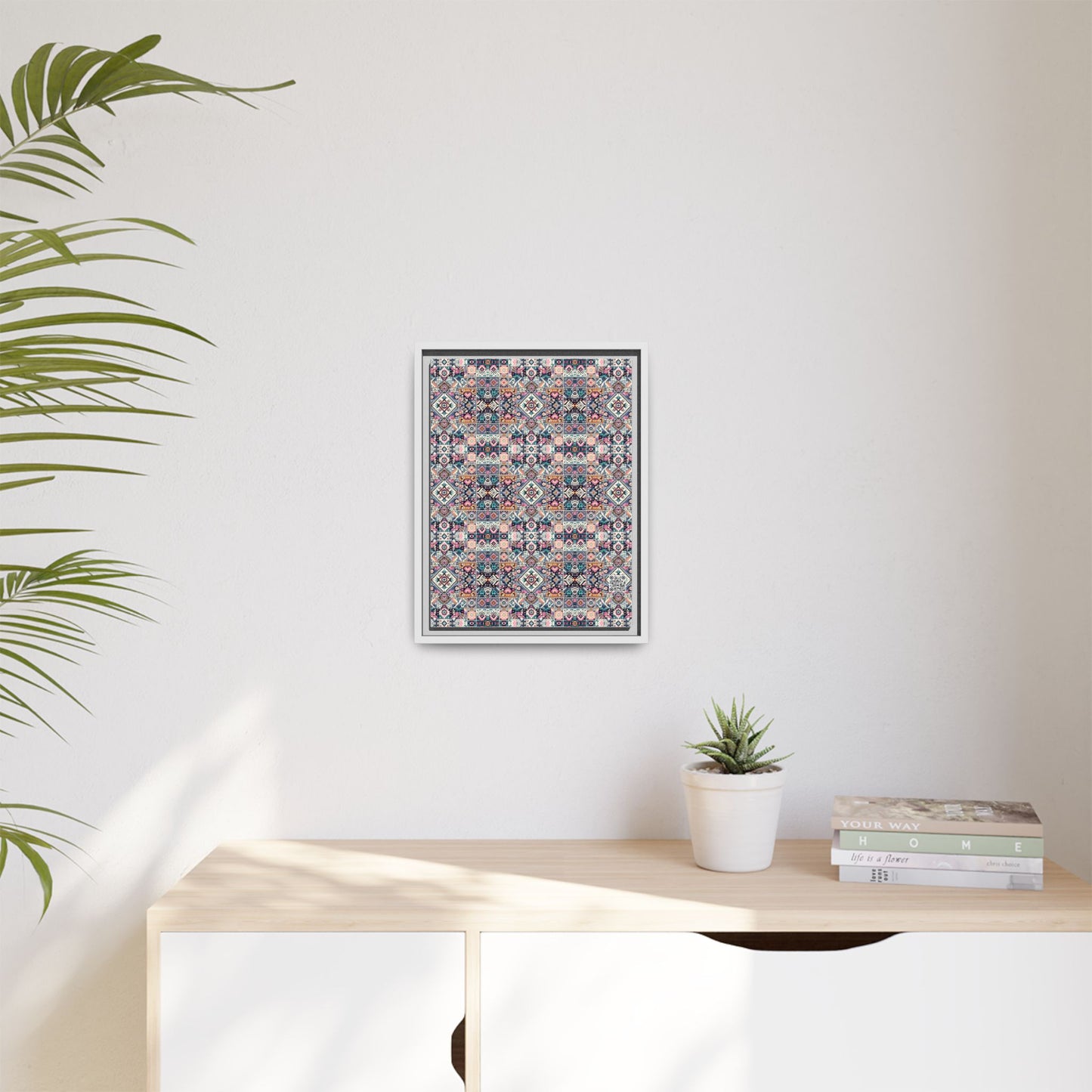Matte Canvas, Framed (multi-Color) - 8404 Design-01